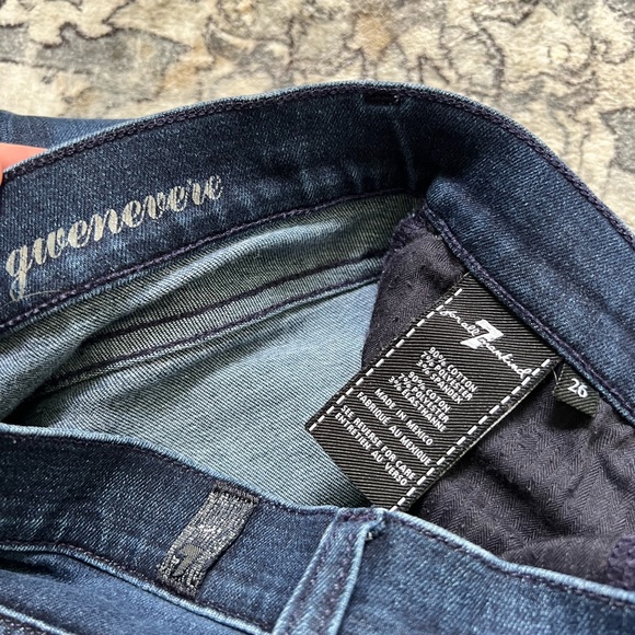 7 For All Mankind Gwenevere Ankle Skinny Mid Rise Jeans 26 - Picture 4 of 4